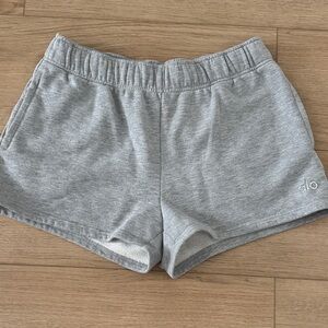 ALO Yoga Light Gray Athletic Shorts